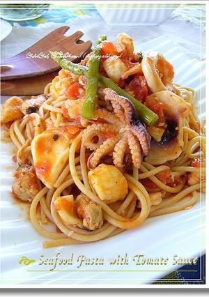 シーフード*トマトソースパスタ-レシピのメイン写真
