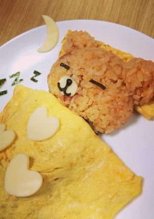 リラックマオムライス-レシピのメイン写真