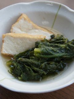 大根葉と絹厚揚げの煮物-レシピのメイン写真