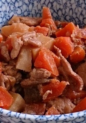 一人暮らし用の肉じゃが-レシピのメイン写真