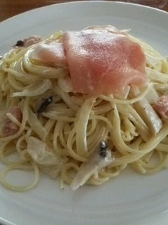 生ハムのクリームパスタ-レシピのメイン写真