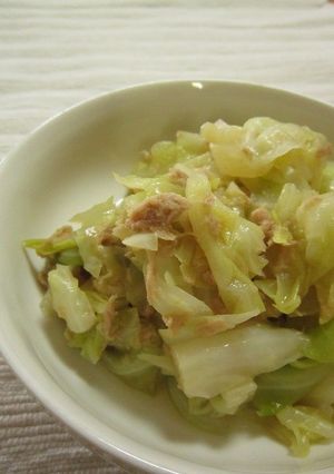 材料3つ☆キャベツとツナの煮物-レシピのメイン写真