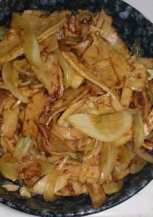 ハムと玉ねぎのカレー風味炒め☆-レシピのメイン写真