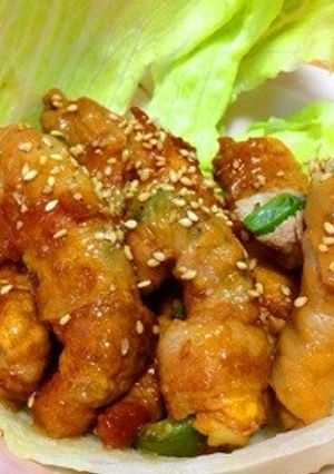 豚バラチーズ巻〜ししとうorピーマンで〜-レシピのメイン写真