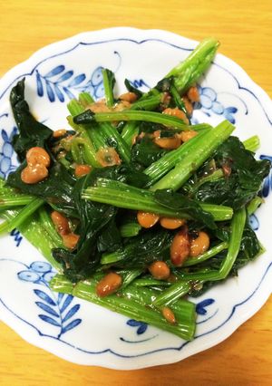 栄養満点!納豆ほうれん草-レシピのメイン写真