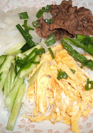 焼肉ぶっかけ♪そうめん-レシピのメイン写真
