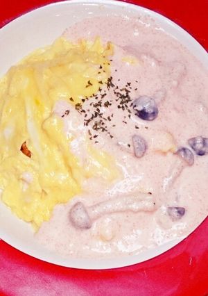 オムライスの明太子クリームソース♡-レシピのメイン写真