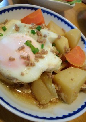 安上がり★ひき肉で肉じゃが★卵入り-レシピのメイン写真
