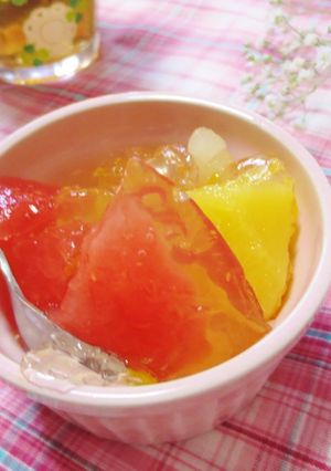 すいか入り♬ひんやりゼリー-レシピのメイン写真