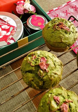 カロリー1/3【抹茶ぷっくり☆マフィン】-レシピのメイン写真