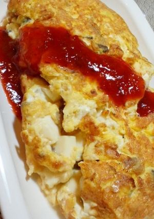 チリ★ヘルシー豆腐オムレツ-レシピのメイン写真