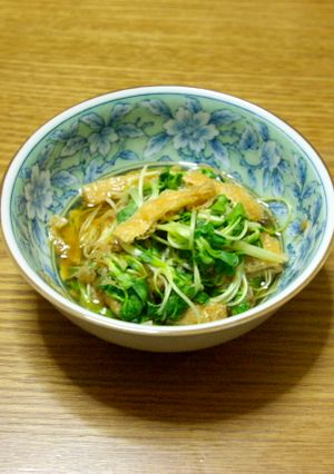 貝割れ大根と油揚げの煮浸し-レシピのメイン写真