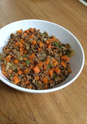 超簡単！ランチにいかが？ミンチ丼ぶり-レシピのメイン写真