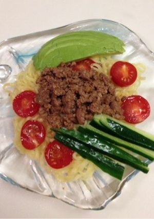 簡単！中華三昧でつくるアボカド涼麺-レシピのメイン写真