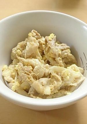 豚肉と卵のごま油炒め-レシピのメイン写真
