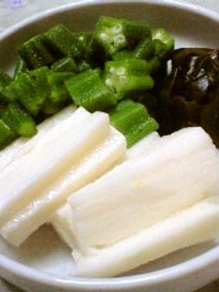 山芋とオクラとワカメのネバネバ和え物-レシピのメイン写真