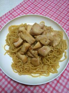 カレーチキン焼きそば-レシピのメイン写真