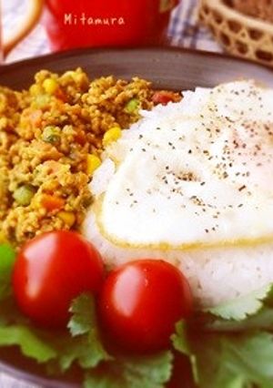 ミックスベジタブルのドライカレーご飯-レシピのメイン写真