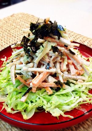 ごま香る五種野菜のサラダ〜根菜編-レシピのメイン写真