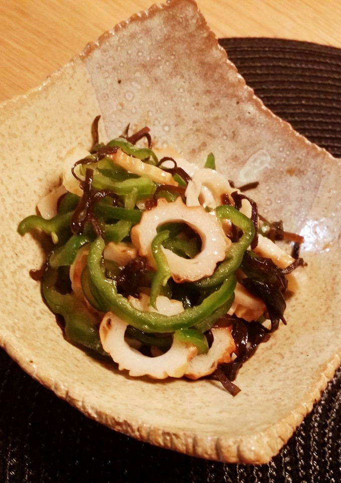ピーマンとちくわのゴマ油合え-レシピのメイン写真