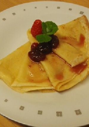 小麦粉から作るクレープ-レシピのメイン写真