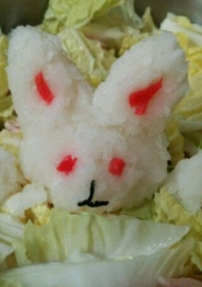 大根おろしアート　ウサギ-レシピのメイン写真