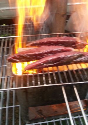 炎と煙の芸術ー鰹のたたき-レシピのメイン写真