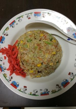 お一人料理あみえびのふりかけチャーハン-レシピのメイン写真