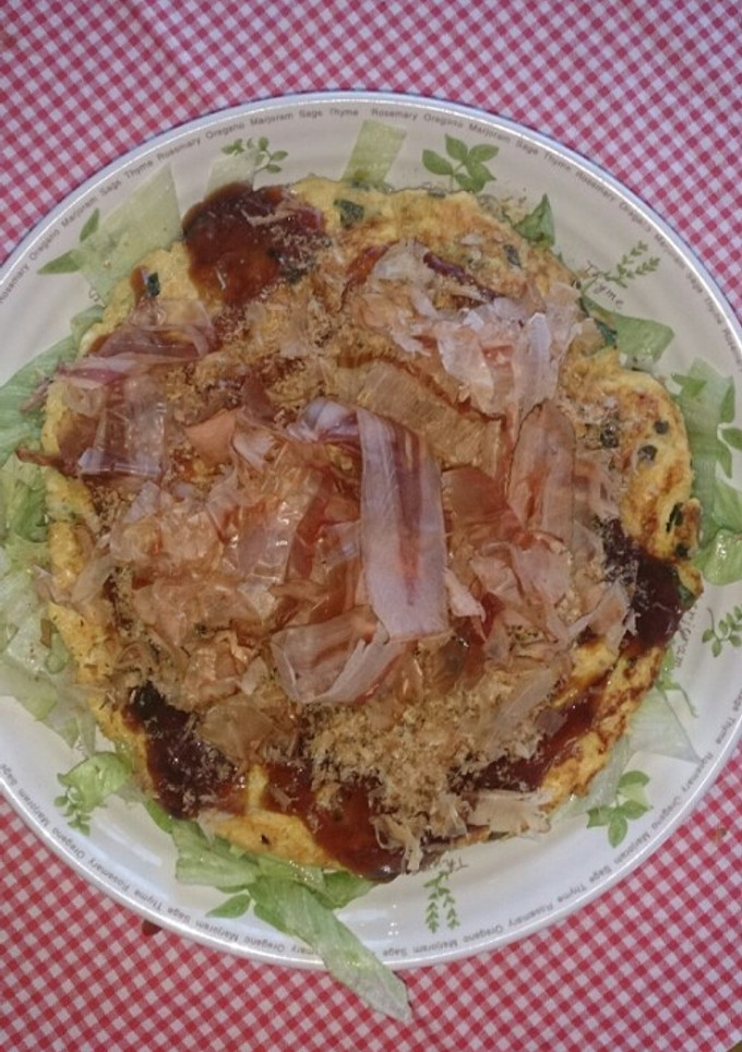 お好み焼き風卵焼き-レシピのメイン写真