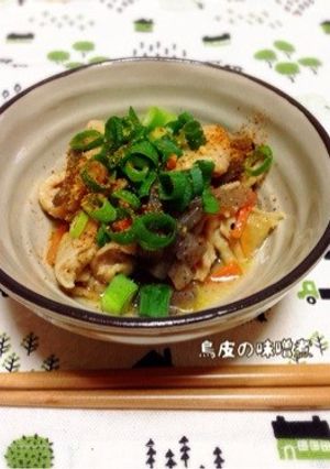 簡単!鳥皮の味噌煮-レシピのメイン写真