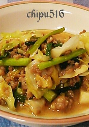 超簡単　ダイエット！キャベツの肉味噌炒め-レシピのメイン写真