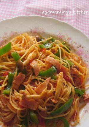ベーコンとピーマンのトマトパスタ♫-レシピのメイン写真