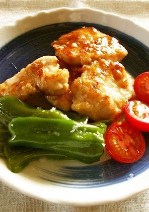 手羽先のたれで鶏むね肉を味付け-レシピのメイン写真