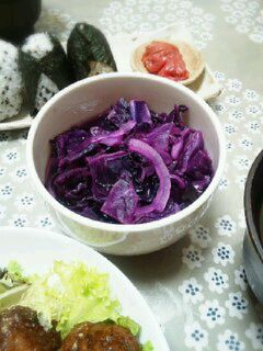 紫キャベツとオニオンの甘酢漬け-レシピのメイン写真