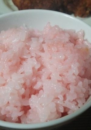 簡単！ピンクご飯♡紅生姜の残り汁で-レシピのメイン写真