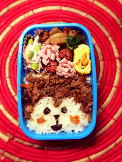 そぼろ モンキーキャラ弁当-レシピのメイン写真