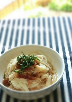 さっぱりあっさり梅そうめん-レシピのメイン写真