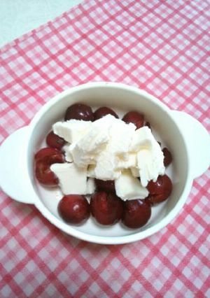 チェリーアイス乗せ-レシピのメイン写真