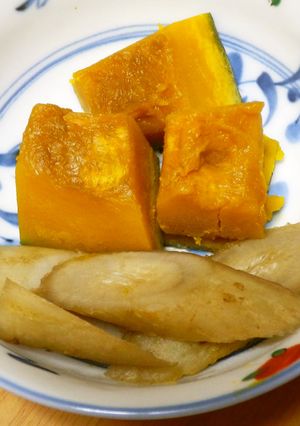かぼちゃとゴボウの煮物-レシピのメイン写真