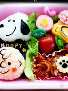 キャラ弁★☆簡単 スヌーピー♪-レシピのメイン写真