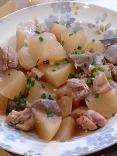 大根と鶏肉と蒟蒻の煮物-レシピのメイン写真