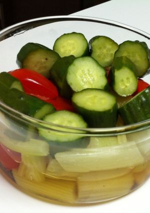 お弁当に便利、野菜の甘酢漬-レシピのメイン写真