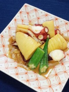 筍の煮物リメイク。タコとのバター醤油炒め-レシピのメイン写真