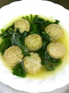 ★ほうれん草と肉団子・春雨のスープ★-レシピのメイン写真