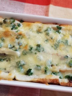 ちくわボートのしそ梅チーズ焼き-レシピのメイン写真