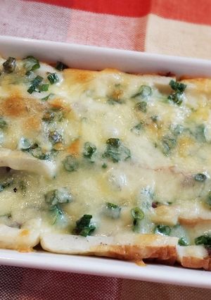 ちくわボートのしそ梅チーズ焼き-レシピのメイン写真
