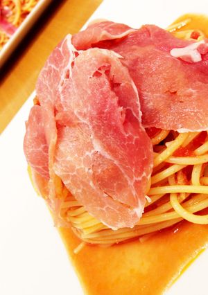 コロコロチーズ入り☆トマト缶で冷製パスタ-レシピのメイン写真