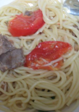 生トマトと牛肉のパスタ-レシピのメイン写真