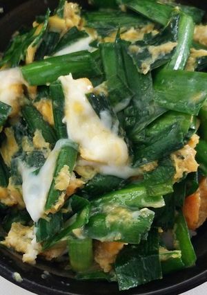 簡単５分！ニラと卵だけのニラ玉丼♪-レシピのメイン写真