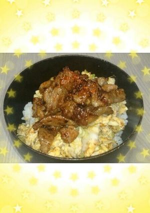 ブタ玉子丼-レシピのメイン写真